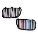 2PCS Gloss Black Front Bumper Grille Grill Fit BMW X3 E83 2007-2010 LCI-8