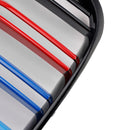 2PCS Gloss Black Front Bumper Grille Grill Fit BMW X3 E83 2007-2010 LCI-10