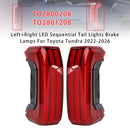 Vasen + oikea LED sarjatakavalot jarruvalot Toyota Tundra 2022-2026-2