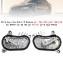 2PCS Angel Eye DRL LED Module 63117493227+63117493228 For BMW F32 F33 F36 LCI 4 Series 2018-2020 White-2