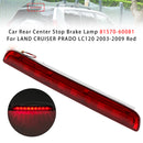 Freno de parada central trasero de coche para LAND CRUISER PRADO LC120 2003-2009 rojo-2