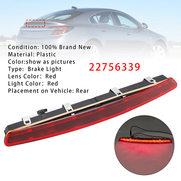 Hinten hoch montierte Bremsleuchte 22756339 für Vauxhall/Opel Insignia A Mk1 2013–2017 Facelift, rotes Gehäuse