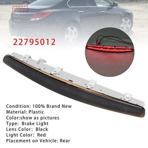 Tercera luz de freno trasera para Vauxhall/Opel Insignia A Mk1 08-12 Pre-Facelift Negra