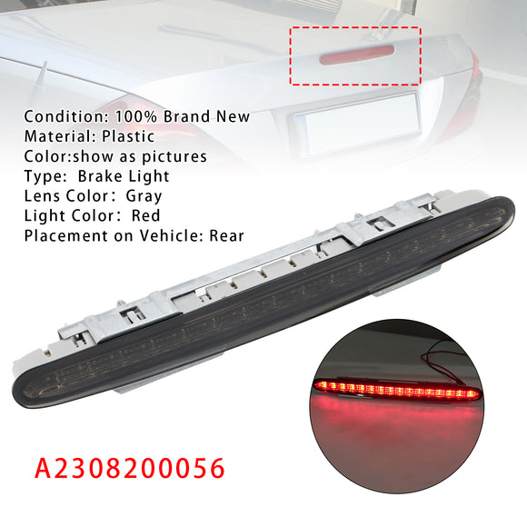 Rear Third Brake Light Lamp For Mercedes Benz SL55 SL550 R230 2002-2012 Gray