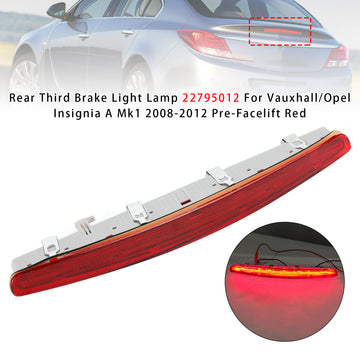 Rear Third Brake Light Lamp 22795012 For Vauxhall/Opel Insignia A Mk1 2008-2012 Pre-Facelift Red Housing - 0