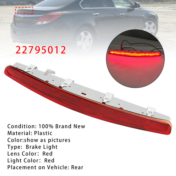 Tercera luz de freno trasera para Vauxhall/Opel Insignia A Mk1 08-2012 Pre-Facelift Rojo