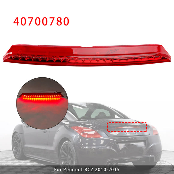 Rear Third Brake Light Lamp 40700780 For Peugeot RCZ 2010-2015 Red
