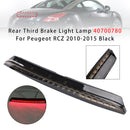 Tercera luz de freno trasera 40700780 para Peugeot RCZ 2010-2015 negro-1