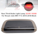 Rear Third Brake Light Lamp 26590-1KA0B For Nissan Juke MK1 F15 2010-2018 Black-1