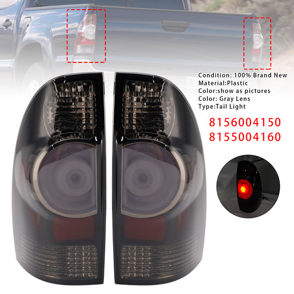 LED Tail Lights Brake Lamp 8156004150 8155004160 For Toyota Tacoma 05-2015 Gray