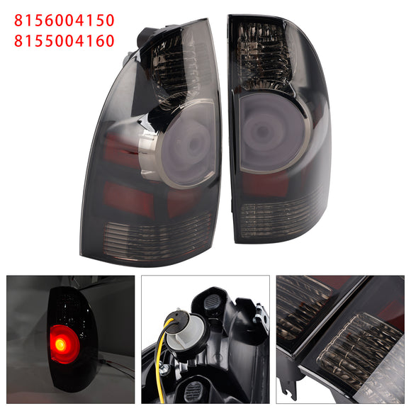 LED Tail Lights Brake Lamp 8156004150 8155004160 For Toyota Tacoma 05-2015 Gray