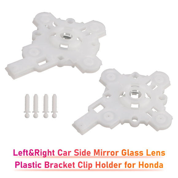 Izquierda&RSoporte de plástico para lente de espejo retrovisor lateral derecho para Honda