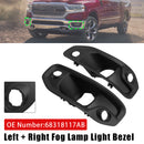 Left + Right Fog Lamp Light Bezel 68318117AB For RAM 1500 2019-2024-2