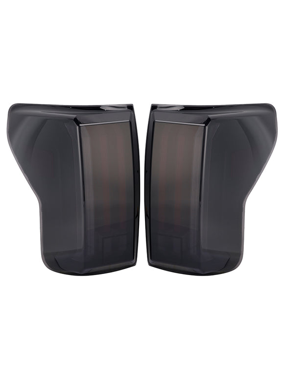 Links + Rechts LED-achterlichten voor Toyota Tundra 2007-2013 Zwarte behuizing Gerookte lens