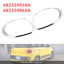 Vasen+oikea takavalon lampun koristerengas Fiat 500L 2014-2020 kromille-4