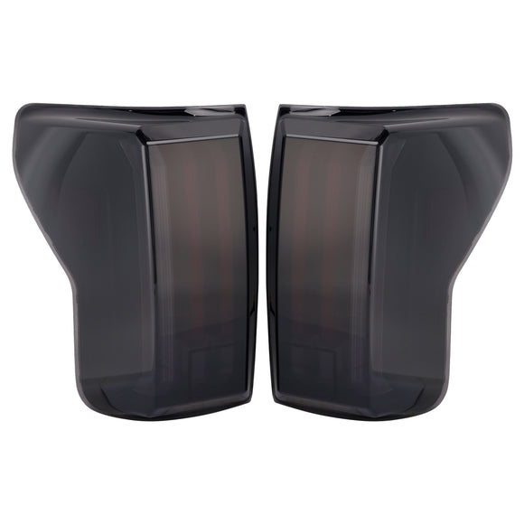 Links + Rechts LED-achterlichten voor Toyota Tundra 2007-2013 Zwarte behuizing Gerookte lens