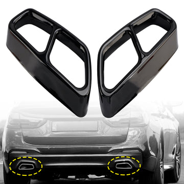 2x silenciador de escape ponta do tubo traseiro guarnição para bmw 5 g30 g31 2018-2022