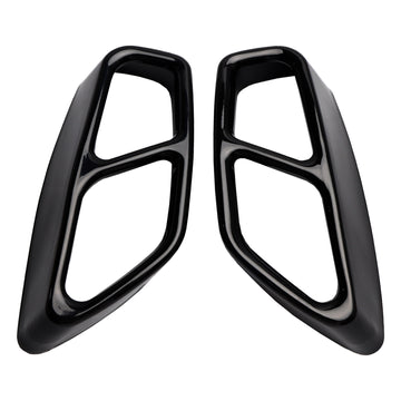 2x silenciador de escape ponta do tubo traseiro guarnição para bmw 5 g30 g31 2018-2022 - 0