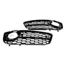 Audi A5 Standart 2007-2012 Pair Honeycomb Front Fog Light Cover Grille 1522024-13