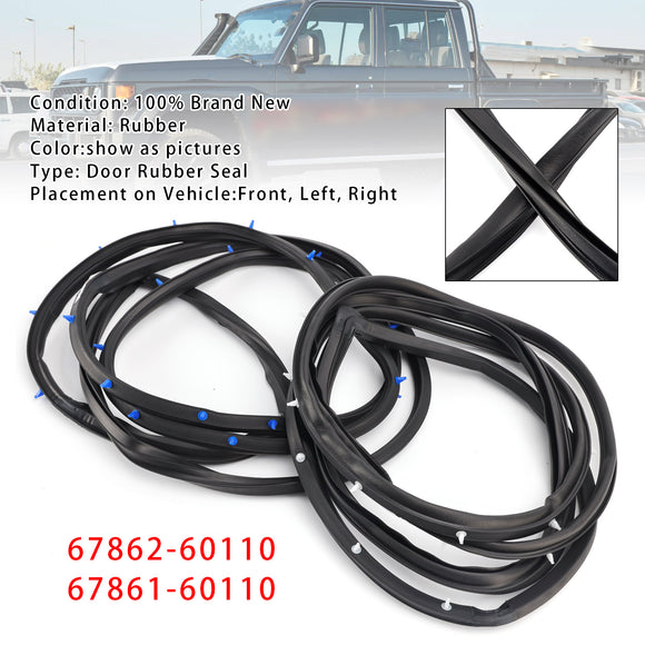 2X etuoven kumitiivistesarja Toyota LandCruiser 79 -sarjan HZJ HDJ FZJ