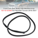 Front Left Door Body Side Weatherstrip 82110-D3000 For Hyundai Tucson 2016-2021-2