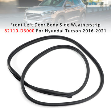 Front Left Door Body Side Weatherstrip 82110-D3000 For Hyundai Tucson 2016-2021 - 0