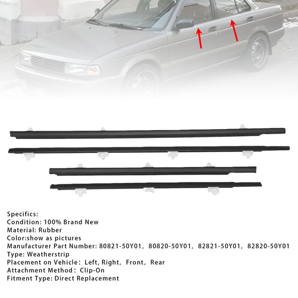 4 kpl ikkunanpyyhkäisyliuskat Nissan Sunny B13:lle 1991-1994