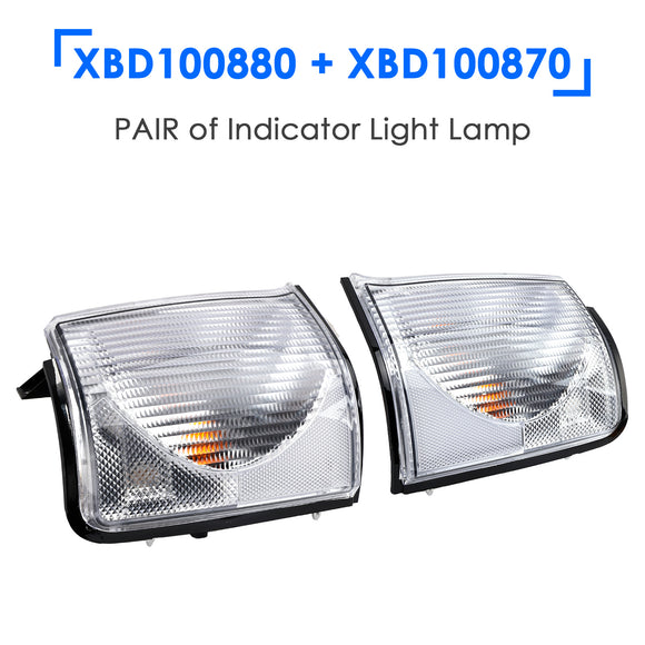 PAIR of Indicator Light Lamp for Land Rover Discovery 2 1999-2002 Front L/H N/S