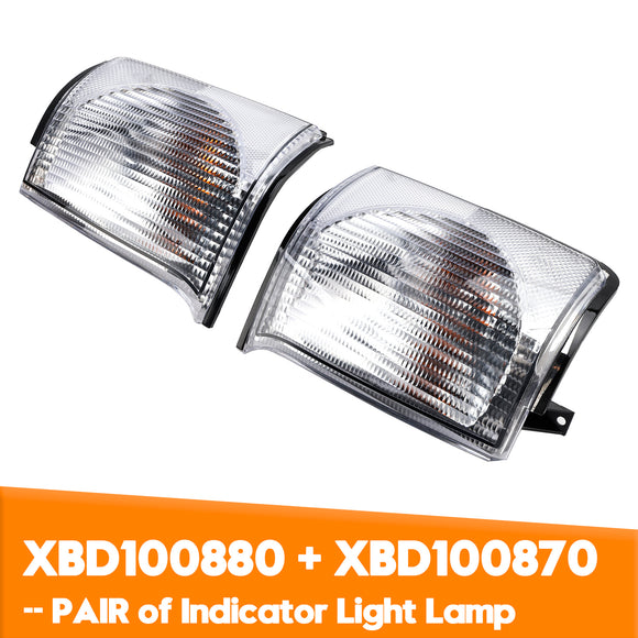 PAIR of Indicator Light Lamp for Land Rover Discovery 2 1999-2002 Front L/H N/S