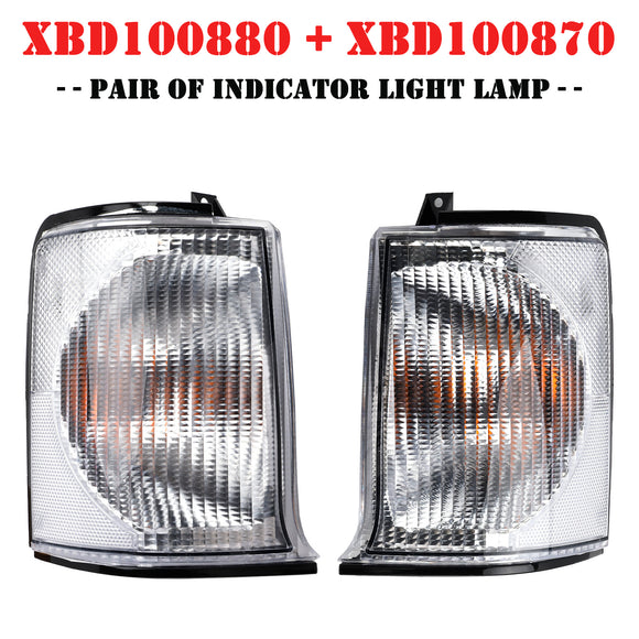 PAIR of Indicator Light Lamp for Land Rover Discovery 2 1999-2002 Front L/H N/S
