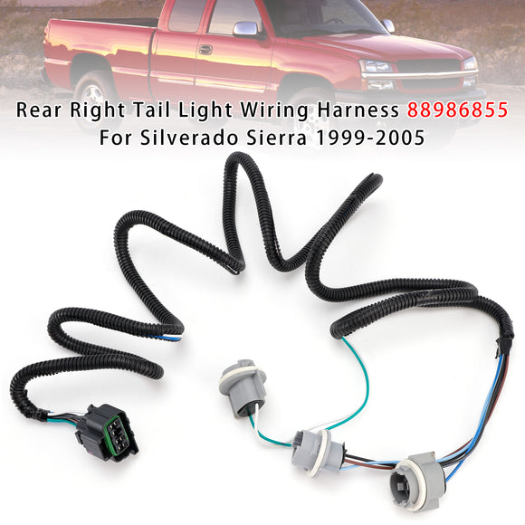 Arnés de cableado de luz trasera derecha 88986855 para Silverado Sierra 1999-2005