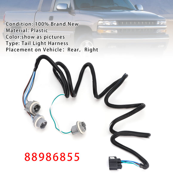 Arnés de cableado de luz trasera derecha 88986855 para Silverado Sierra 1999-2005