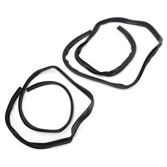 Burlete de riel lateral de techo delantero de 2 uds para Toyota AE86 Corolla 1983-1987 de 2 puertas