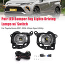 Paire de phares antibrouillard LED avec interrupteur, pour Toyota Venza 2021 – 2024-1