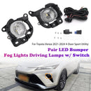 Paire de phares antibrouillard LED avec interrupteur, pour Toyota Venza 2021 – 2024-2