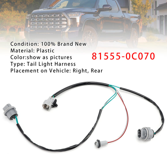 Arnés de luz trasera derecha para Toyota Tundra 2007-2023