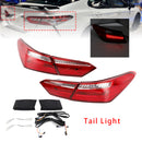 Left+ Right Red Rear LED Brake Tail Lights For Toyota Camry Sedan 4DR 2016-2021-6