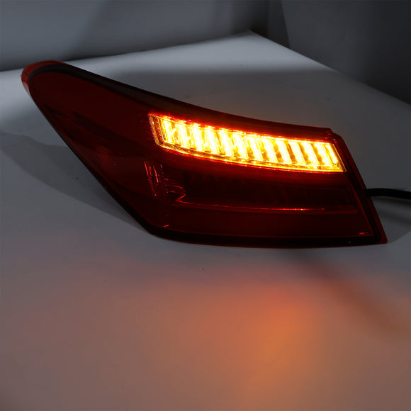 Left+ Right Red Rear LED Brake Tail Lights For Toyota Camry Sedan 4DR 2016-2021