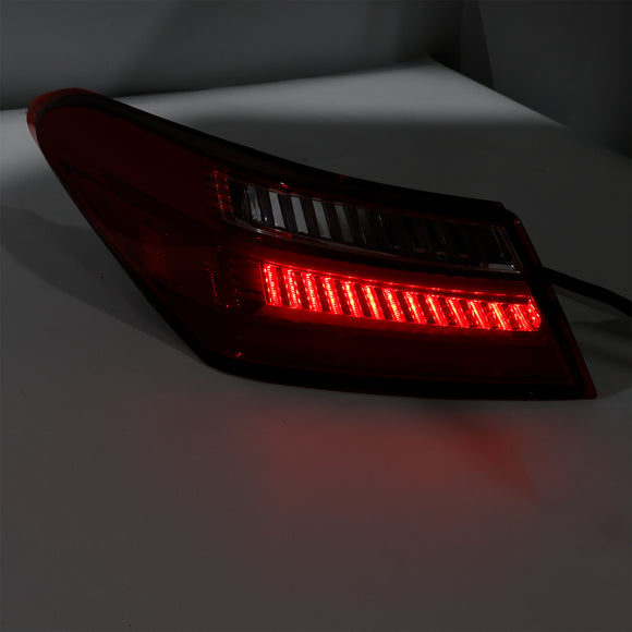 Left+ Right Red Rear LED Brake Tail Lights For Toyota Camry Sedan 4DR 2016-2021