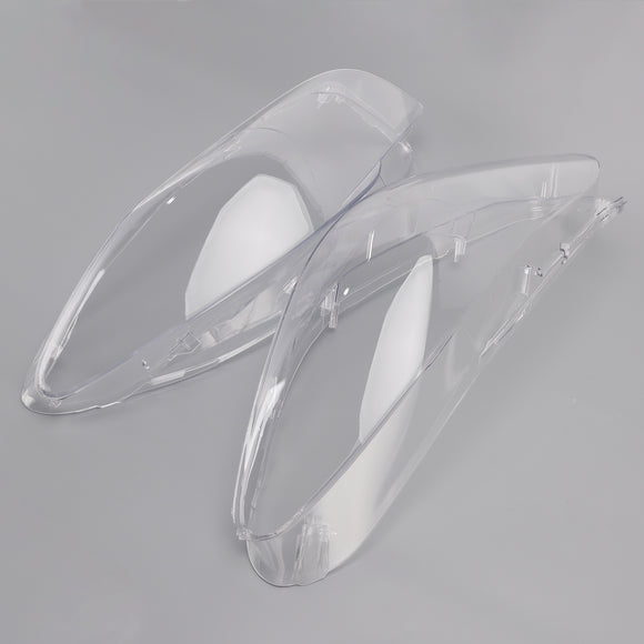 Left+Right Headlight Plastic Cover with Seal Kit  171425-02 63117271912 For BMW 5  F10 F11 2009-2017