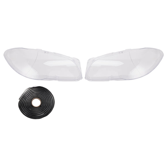 Left+Right Headlight Plastic Cover with Seal Kit  171425-02 63117271912 For BMW 5  F10 F11 2009-2017