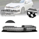 Rejilla de ajuste cromado negro con barra alta delantera estilo GTI compatible con VW Golf 6 MK6 2010-2014-2