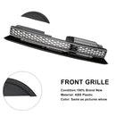 Rejilla de ajuste cromado negro con barra alta delantera estilo GTI compatible con VW Golf 6 MK6 2010-2014-6
