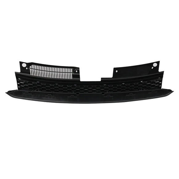 Rejilla de ajuste cromado negro con barra alta delantera estilo GTI compatible con VW Golf 6 MK6 2010-2014