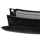 Rejilla de ajuste cromado negro con barra alta delantera estilo GTI compatible con VW Golf 6 MK6 2010-2014-10