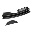 Rejilla de ajuste cromado negro con barra alta delantera estilo GTI compatible con VW Golf 6 MK6 2010-2014-15