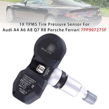 1X TPMS Tire Pressure Sensor For Audi A4 A6 A8 Q7 R8 Porsche Ferrari 7PP907275F - 0