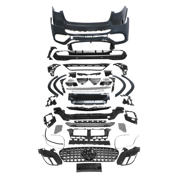 Kit de carrocería delantero y trasero compatible con Mercedes-Benz GLE W167 Renovación del GLE63 W167 Más de 20 modelos estilo AMG
