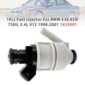 1Pcs Fuel Injector For BMW E38 850i 750iL 5.4L V12 1998-2001 1435991 - 0