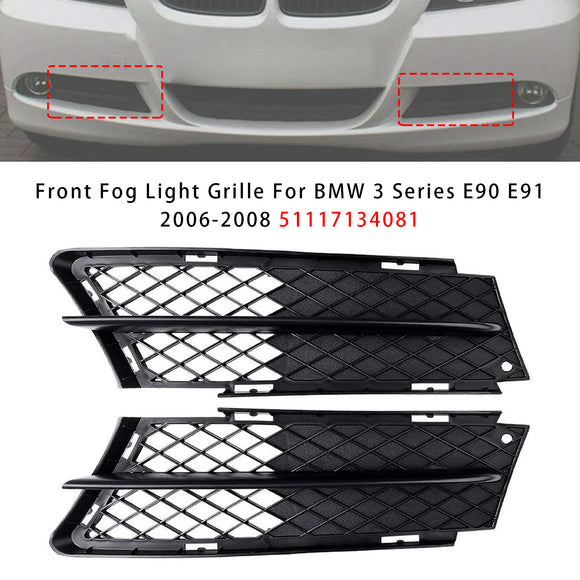 Främre dimljusgaller för BMW 3-serie E90 E91 2006-2008 51117134081